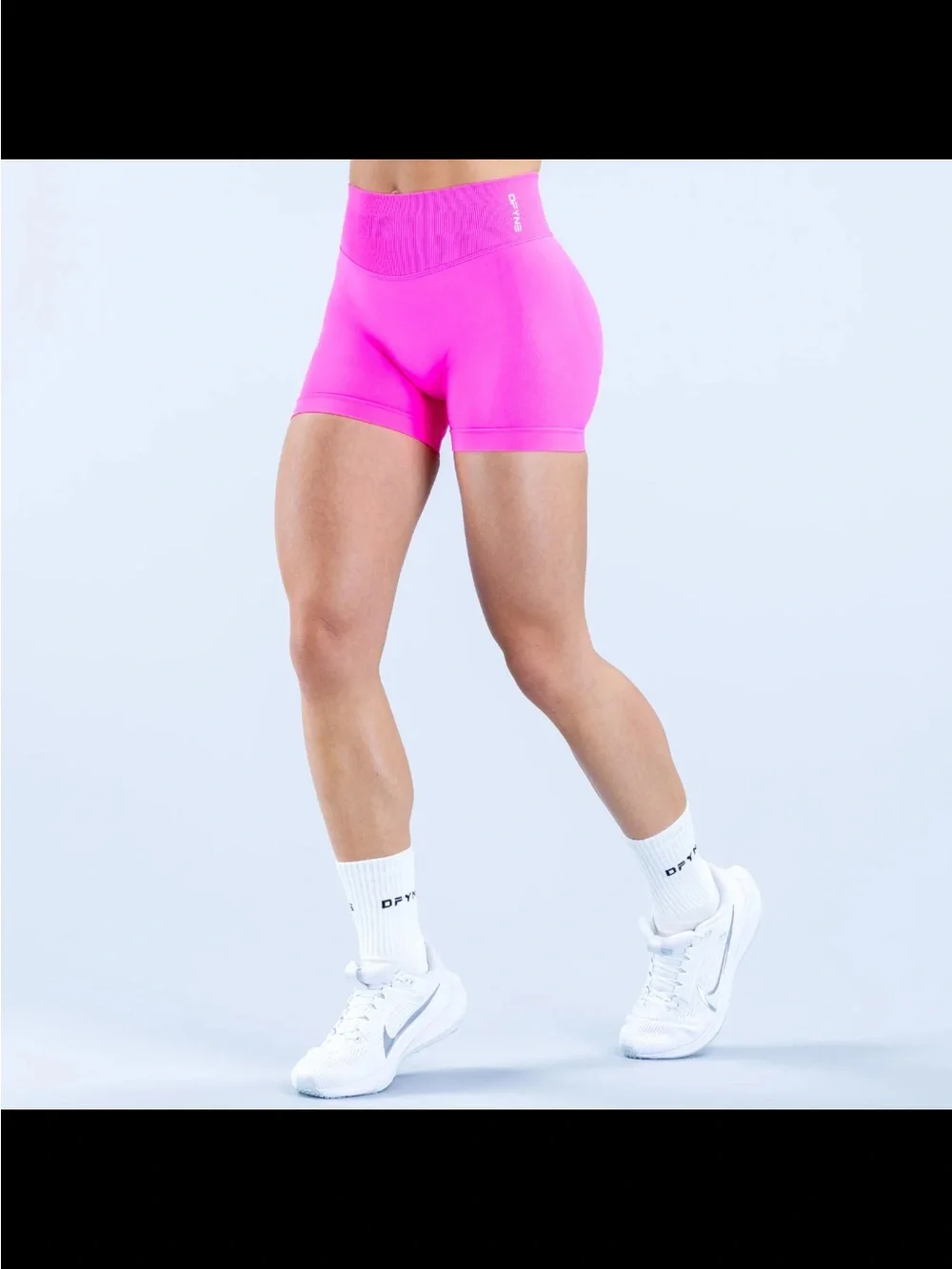 DFYNE Women's Hot Pink Impact Sports Bra & Impact Short Set - never worn - Picture 3 of 7